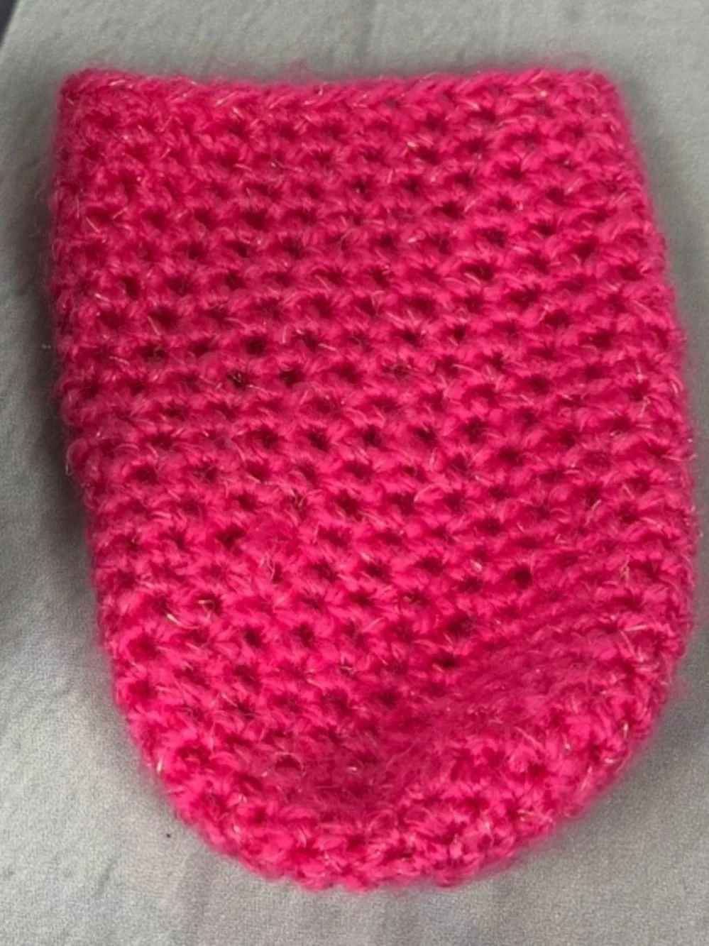 Handmade Hot Pink Crochet Can Cozy - Women Accessories